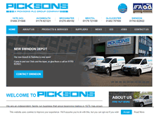 Tablet Screenshot of picksons.co.uk